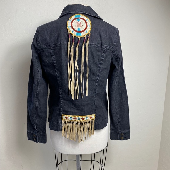 Hand Crafted One of a king Jacket American Indian inspired - Picture 1 of 13